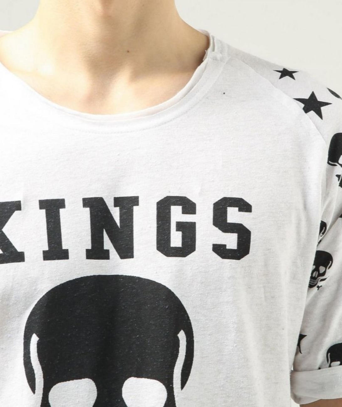 Бяла тениска Kings с череп Бяла тениска Kings с череп