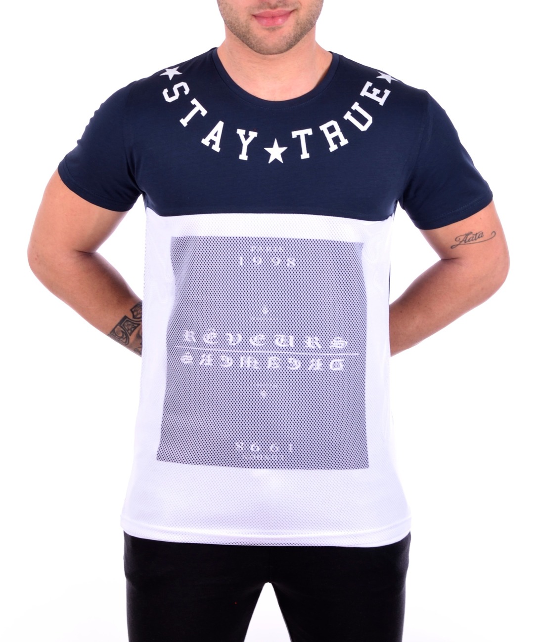 Мъжка тениска с мрежа Stay True Мъжка тениска с мрежа Stay True