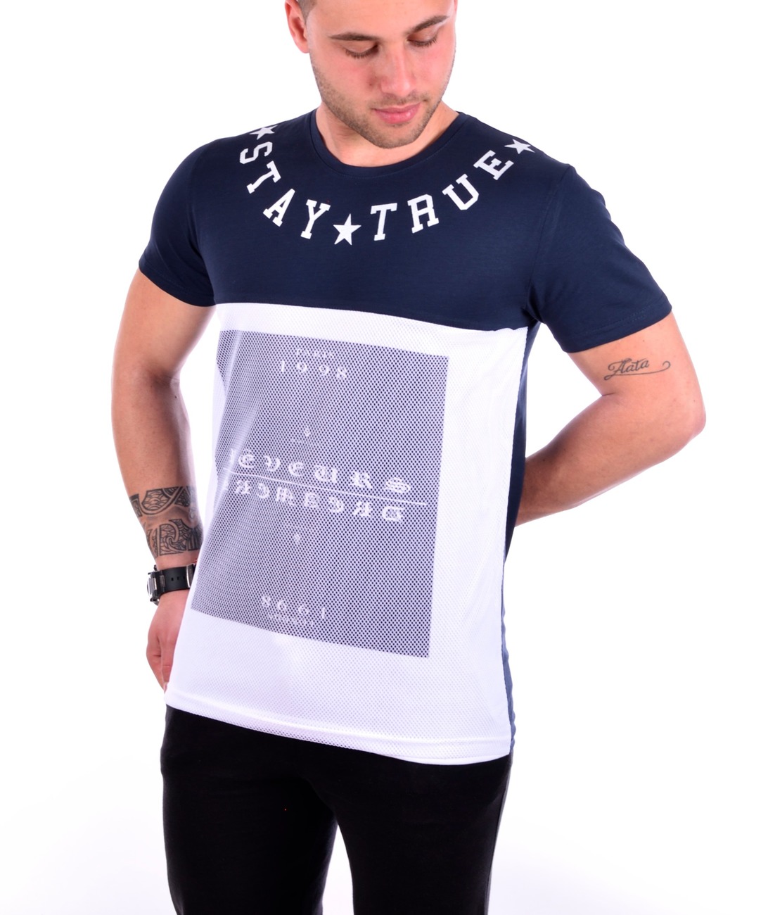 Мъжка тениска с мрежа Stay True Мъжка тениска с мрежа Stay True