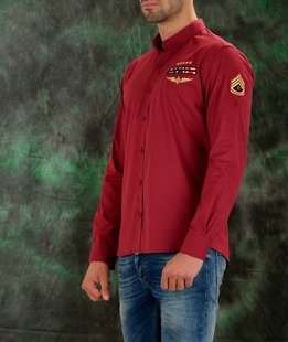 Мъжка риза бордо Т050