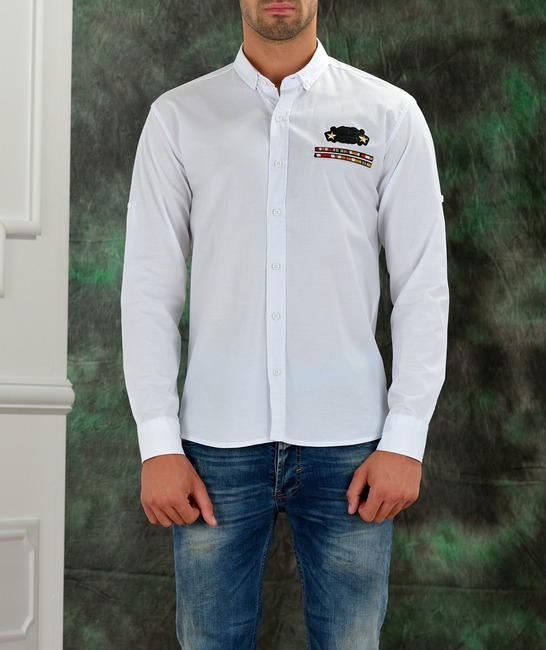 Мъжка риза бяла Т052