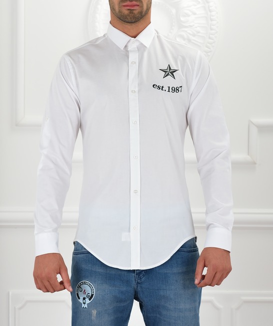 Мъжка бяла риза Original KY