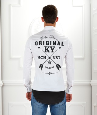 Мъжка бяла риза Original KY Мъжка бяла риза Original KY