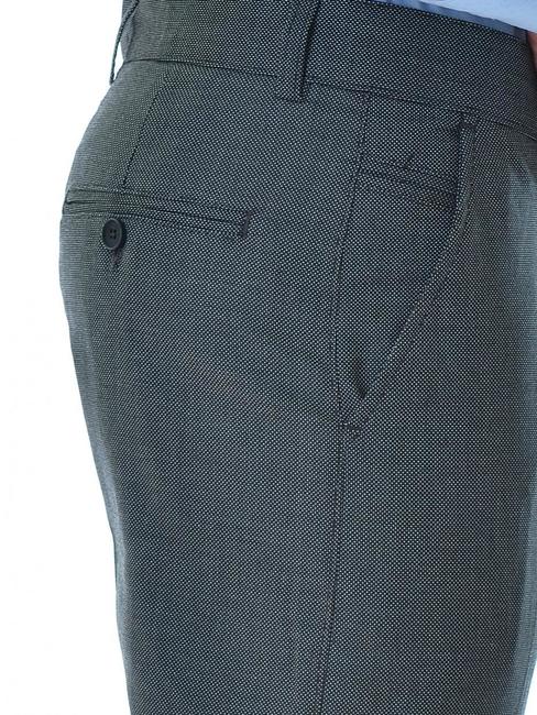 Мъжки черен втален структурен панталон