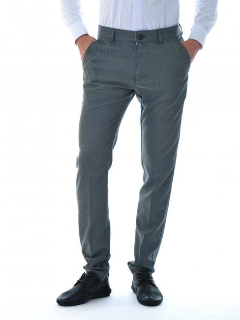 Мъжки структурен сив втален панталон