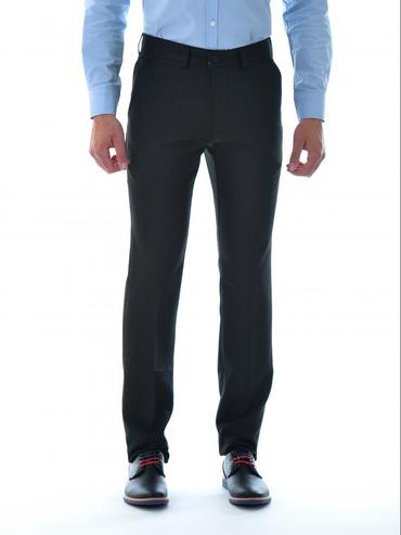Мъжки черен раиран втален панталон