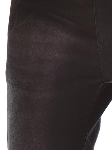 Мъжки черни претрити дънки D40 слим фит