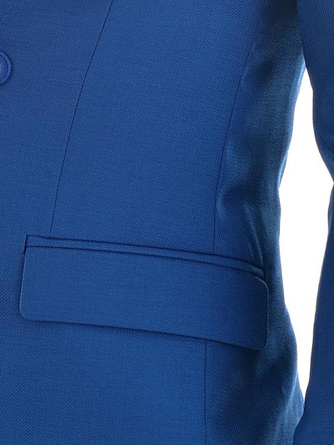 Мъжко кралско синьо сако с две копчета