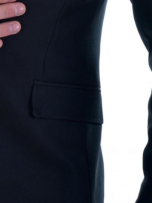 Мъжко черно вталено сако с едно копче