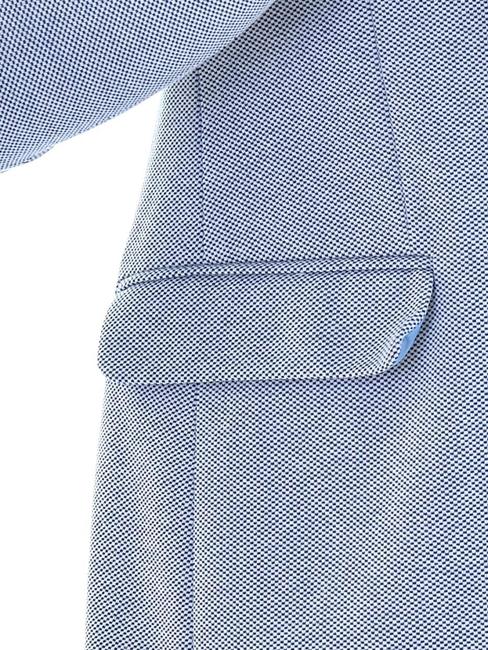 Мъжко сиво синьо вталено сако