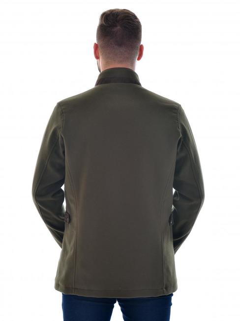 Мъжко късо палто маслинено зелено