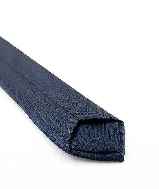 Мъжка тъмно синя струкутурна вратовръзка