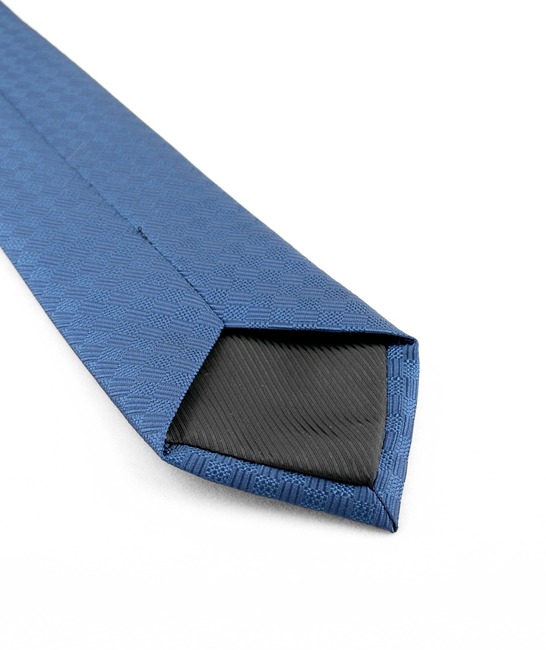 Мъжка светло синя вратовръзка на квадратчета