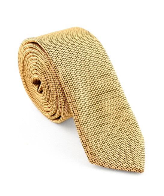 Мъжка златиста структурна вратовръзка 