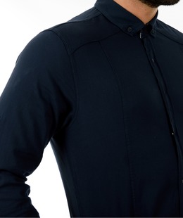 Мъжка синя изчистена риза