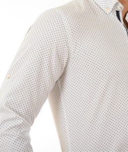 Мъжка официална бяла риза на орманенти