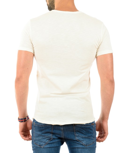 Мъжка бяла тениска на кактусчета