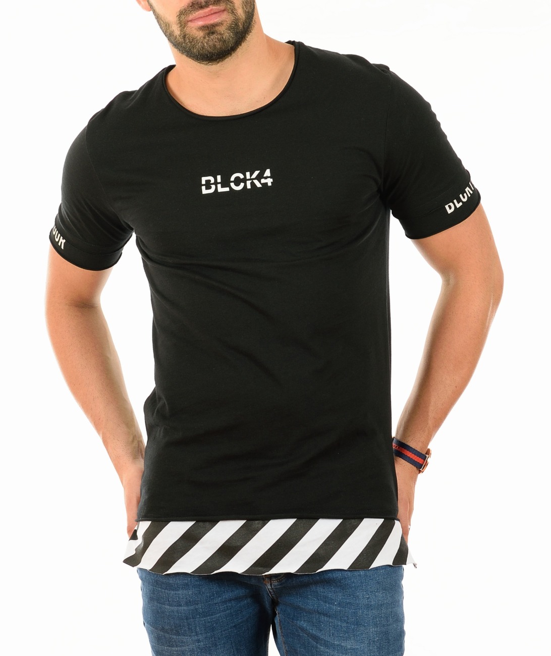 Мъжка черна тениска Blck 4 Мъжка черна тениска Blck 4