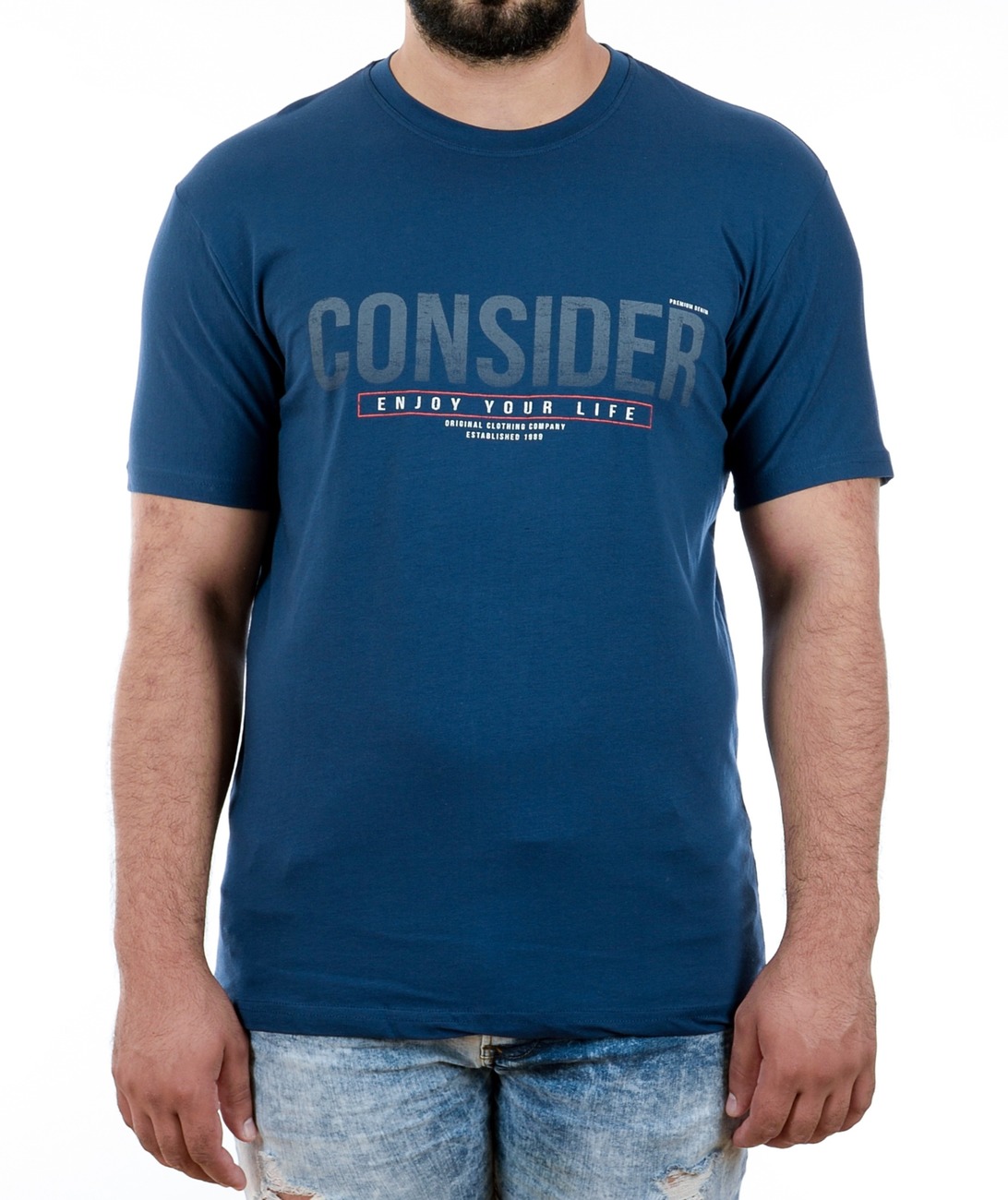 07 - Мъжка светло синя тениска CONSIDER 07 - Мъжка светло синя тениска CONSIDER