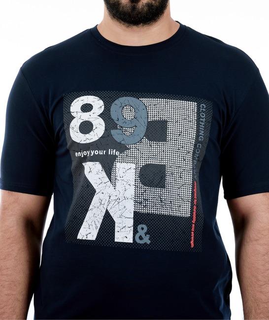 09 - Мъжка тъмно синя тениска BK 89