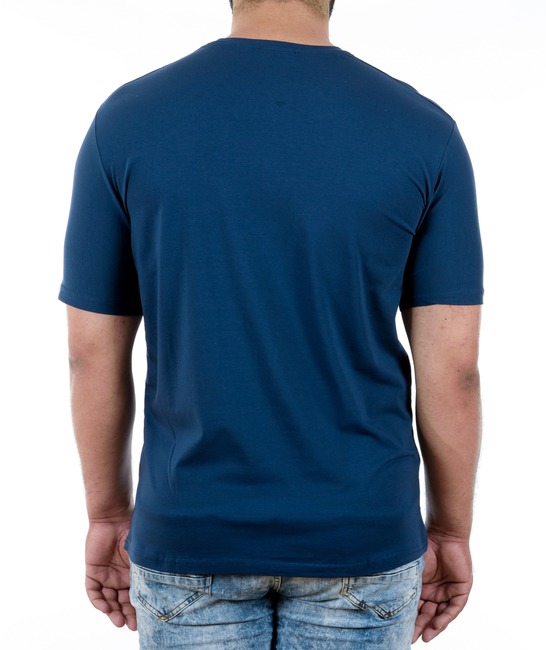 18 - Мъжка синя тениска с надпис на Еnjoy