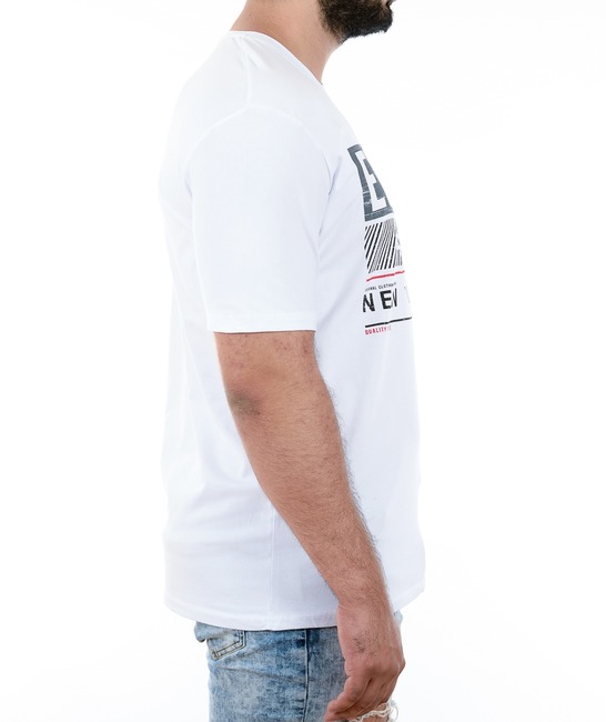 20 - Мъжка бяла тениска с различни надписи