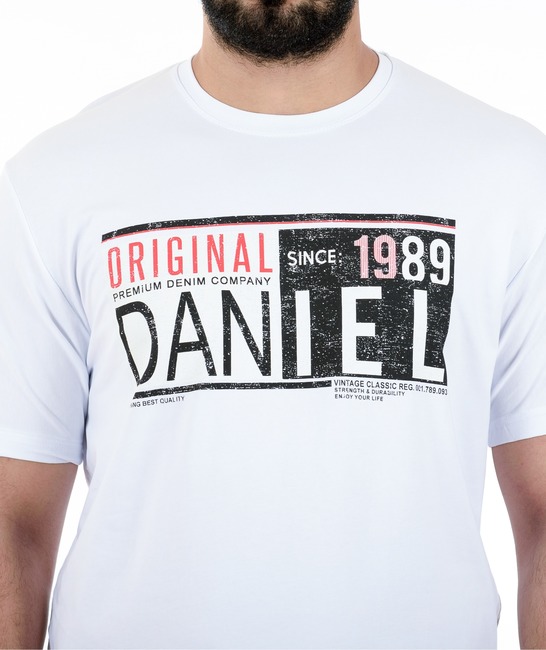 26 - Мъжка бяла тениска ORIGINAL DANIEL