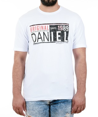 26 - Мъжка бяла тениска ORIGINAL DANIEL 26 - Мъжка бяла тениска ORIGINAL DANIEL