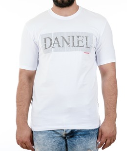 30 - Мъжка бяла тениска с райран надпис