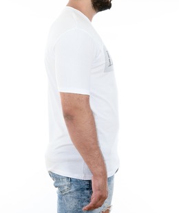 30 - Мъжка бяла тениска с райран надпис