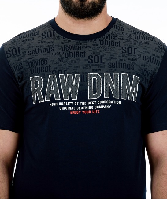 32 - Мъжка синя тениска RAW DNM