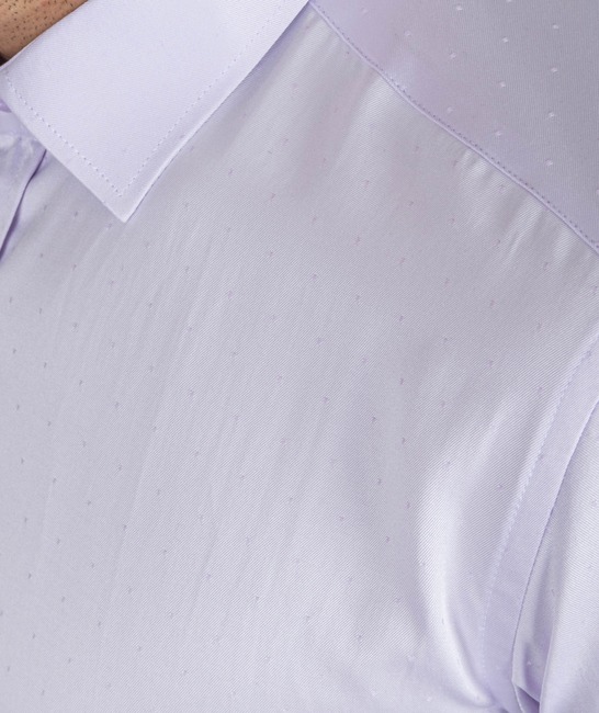 Мъжка лилава риза на малки лилави точки