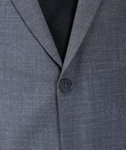 Структурен светло сив класически мъжки костюм