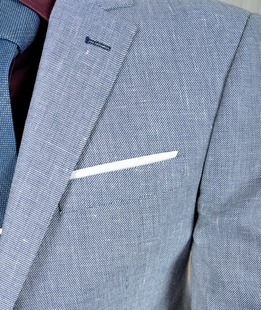 Мъжко структурно синьо класическо сако