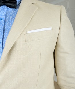 Мъжко бежаво класическо сако с две копчета