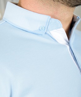 Мъжка синя поло тениска