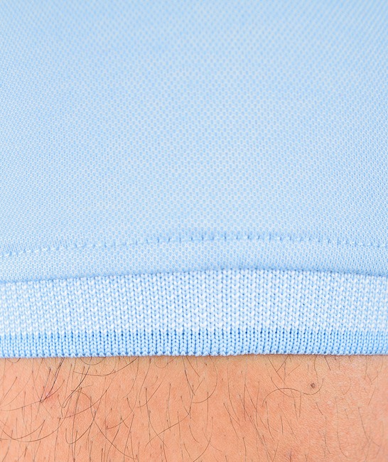 Мъжка поло тениска цвят светло син голям размер