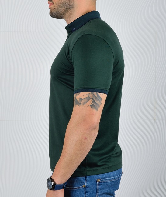 Мъжка зелена поло тениска