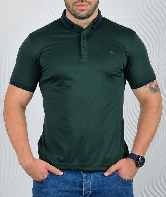 Мъжка зелена поло тениска