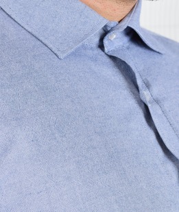 Мъжка изчистена синя риза