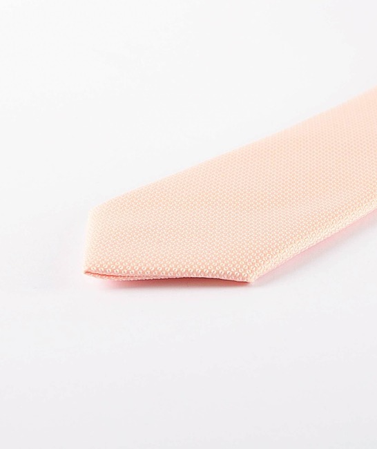 Мъжка структурна свето розов вратовръзка с кърпичка
