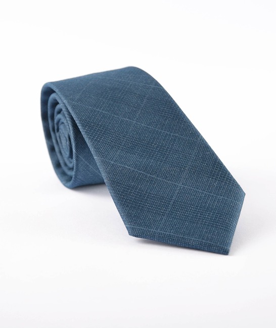 Мъжка каре вратовръзка цвят син