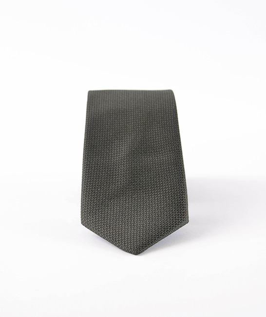 Мъжка структурна черна вратовръзка с кърпичка