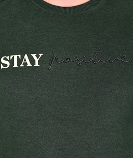 Мъжка зелена блуза с обло деколте STAY