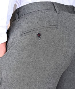 Черен мъжки структурен панталон