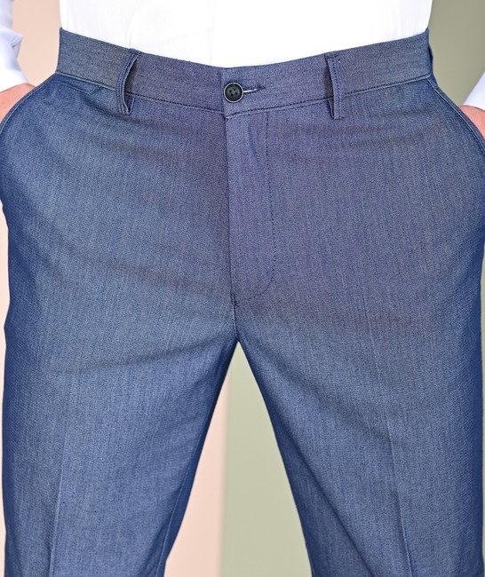 Мъжки син структурен панталон