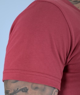 Мъжка тениска на 3D линии цвят диня