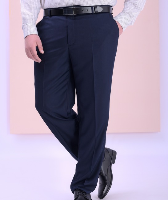 Мъжки тъмно син официален класически панталон