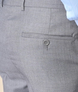 Мъжки светло сив структурен панталон