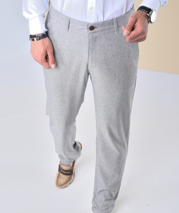 Сив мъжки структурен панталон